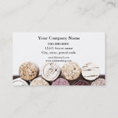 コルクの質のワイン造りのソムリエ 名刺 (裏面)