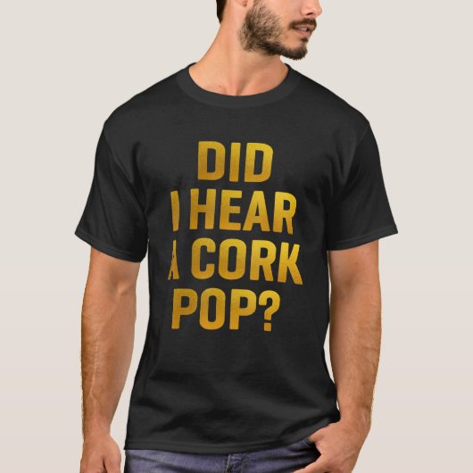 コルクの音が聞こえたポップ・アートの Tシャツ (正面)