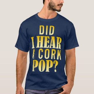 コルクの音が聞こえたポップ・アートの Tシャツ