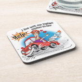 コルクの飲み物用コースター コースター (左側)