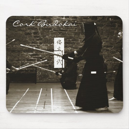 コルクのBudokaiのkendoのマウスマットの道場 マウスパッド (正面)