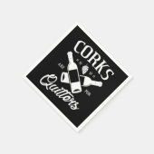 コルクはクリッター用 スタンダードカクテルナプキン (角)