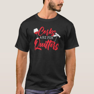 コルクは酒を飲む者Drinkiを冷やすために使用される Tシャツ