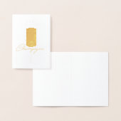 コルクをぽんと鳴らして下さい 箔カード (ディスプレー)