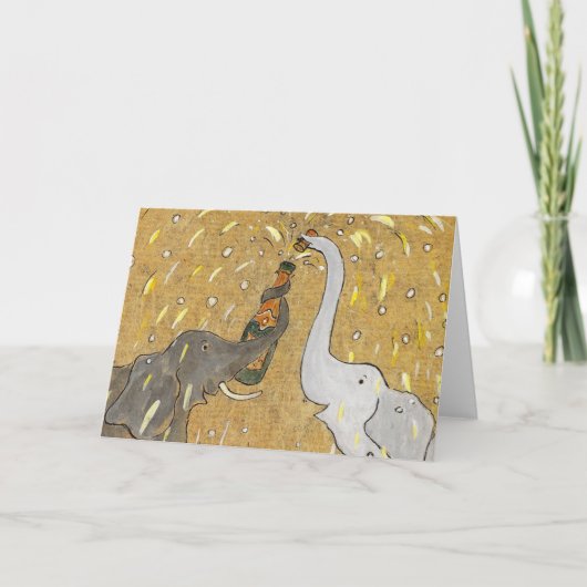 コルクをぽんと鳴らすこと カード (正面)