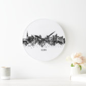 コルクアイルランドスカイラインBW ラージ壁時計 (ホーム)