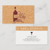 コルクアンドワインボトルヴィノ 名刺 (正面/裏面)
