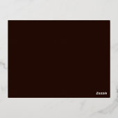 コルクイングリッシュマーケットフォイルのクリスマスカード 箔シーズンポストカード (裏面)