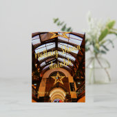 コルクイングリッシュマーケットフォイルのクリスマスカード 箔シーズンポストカード (立ち正面)