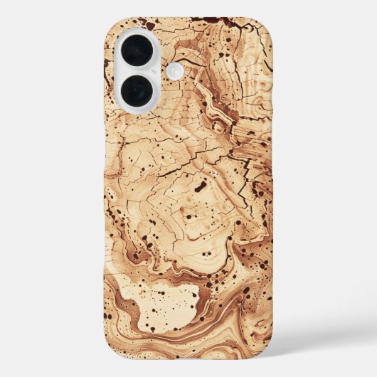 コルクオーガニックフェイク模造写真パターン Case-Mate iPhoneケース (裏面)