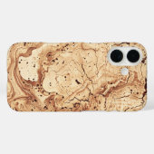 コルクオーガニックフェイク模造写真パターン Case-Mate iPhoneケース (裏面 (横))