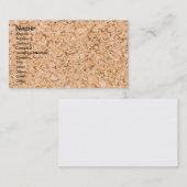 コルクオーク模様 名刺 (正面/裏面)