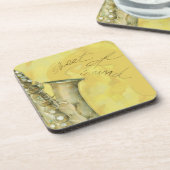 コルクコースターの音のシート コースター (左側)