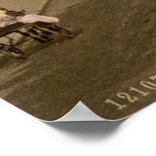 コルクシティアイルランド19世紀の通りシーン ポスター (角)