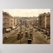 コルクシティアイルランド19世紀の通りシーン ポスター (正面)