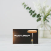 コルクスクリューインワインボトル 名刺 (スタンド正面)