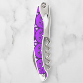 コルクスクリューボトルオープナーパープルキャッツ子猫 ソムリエナイフ (裏面)