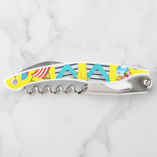 コルクスクリューボトルオープナービーチ ソムリエナイフ (裏面)