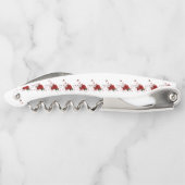 コルクスクリューボトルオープナーフローラレッドローズ ソムリエナイフ (裏面)