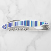 コルクスクリューボトルオープナーブルーストライプ ソムリエナイフ (裏面)