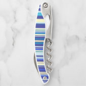 コルクスクリューボトルオープナーブルーストライプ ソムリエナイフ (裏面)