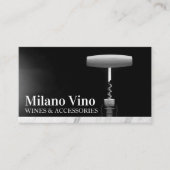 コルクスクリューワインボトル 名刺 (正面)