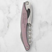 コルクスクリュー結婚式の引き出物サンキューコークスウェイター ソムリエナイフ (裏面)