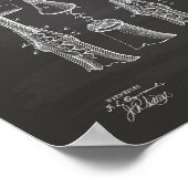 コルクスクリュー1883特許芸術 – シャルボード ポスター (角)