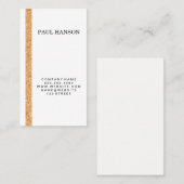 コルクストライプのアクセント 名刺 (正面/裏面)