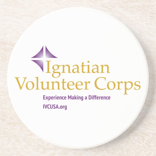 コルクバッキング付きIVCサンドストーンコースター コースター (正面)