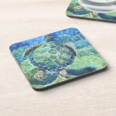 コルクバックコースターシーカメのセット#2 コースター (左側)