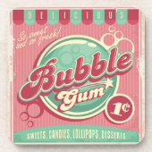 コルクバックコースター入りバブルガム コースター (正面)