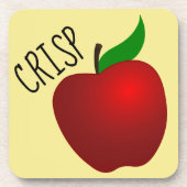 コルクバック付きパリパリApple Plasticコースター コースター (正面)