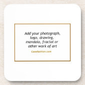 コルクバック付き懸命プラスチック製コースターセット6個 コースター (正面)