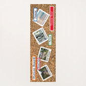 コルクフェイクカスタムフォトコラージュビジョンボードマット ヨガマット (裏面)