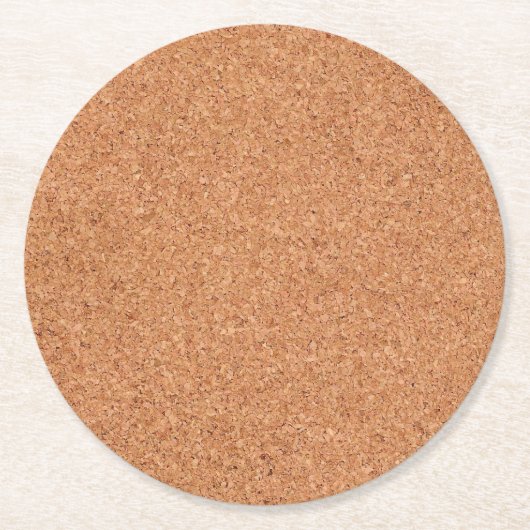 コルクフェイクボード ラウンドペーパーコースター (正面)