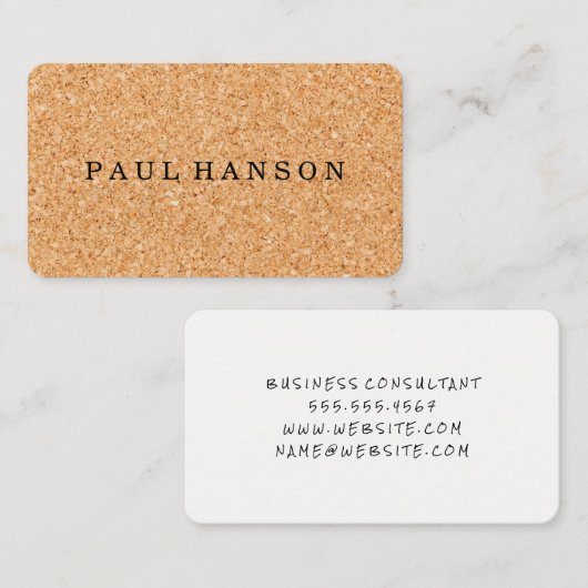 コルクプリント 名刺 (正面/裏面)