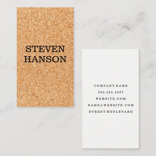 コルクプリント 名刺 (正面/裏面)
