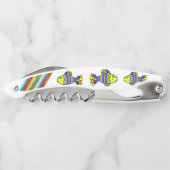 コルクボトルオープナストライプー魚 ソムリエナイフ (裏面)