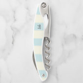 コルクボトルオープナービエージブルーストライプ ソムリエナイフ (裏面)