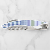 コルクボトルオープナーブルーとホワイト ソムリエナイフ (裏面)