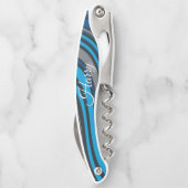 コルクボトルオープナーブルーブラック ソムリエナイフ (裏面)