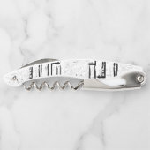 コルクボトルオープナーホワイトとブラック ソムリエナイフ (裏面)