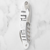 コルクボトルオープナーホワイトとブラック ソムリエナイフ (裏面)