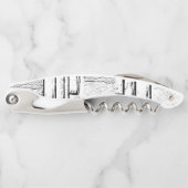 コルクボトルオープナーホワイトとブラック ソムリエナイフ (正面)