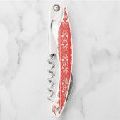 コルクボトルオープナ赤と白 ソムリエナイフ (正面)