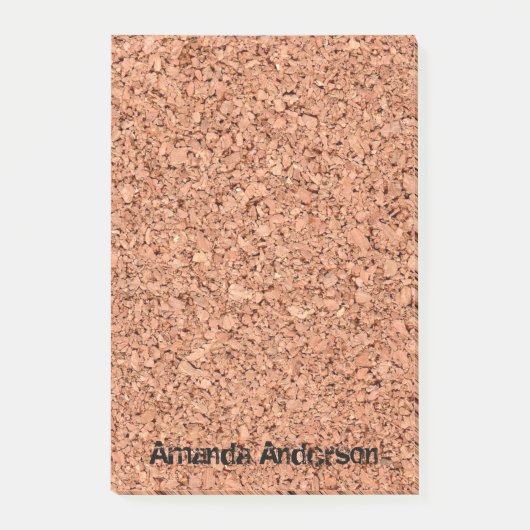 コルクボードパーソナライズされた文字 ポストイット (正面)