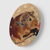 コルクボードルックギニアピグ ラージ壁時計 (傾斜)