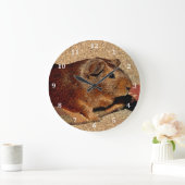コルクボードルックギニアピグ ラージ壁時計 (ホーム)