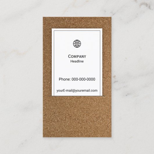 コルクボード名刺 名刺 (正面)